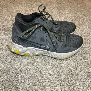 Nike Renew Ride 2 Womens Running Shoes Grey Yellow Womens 7.5 US 40.5 EU Workout